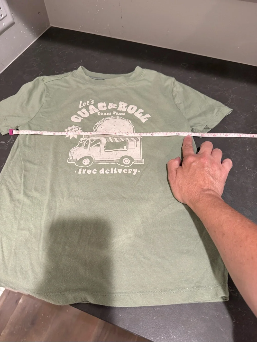 Let's Guac & Roll Graphic Tee - Sage Green